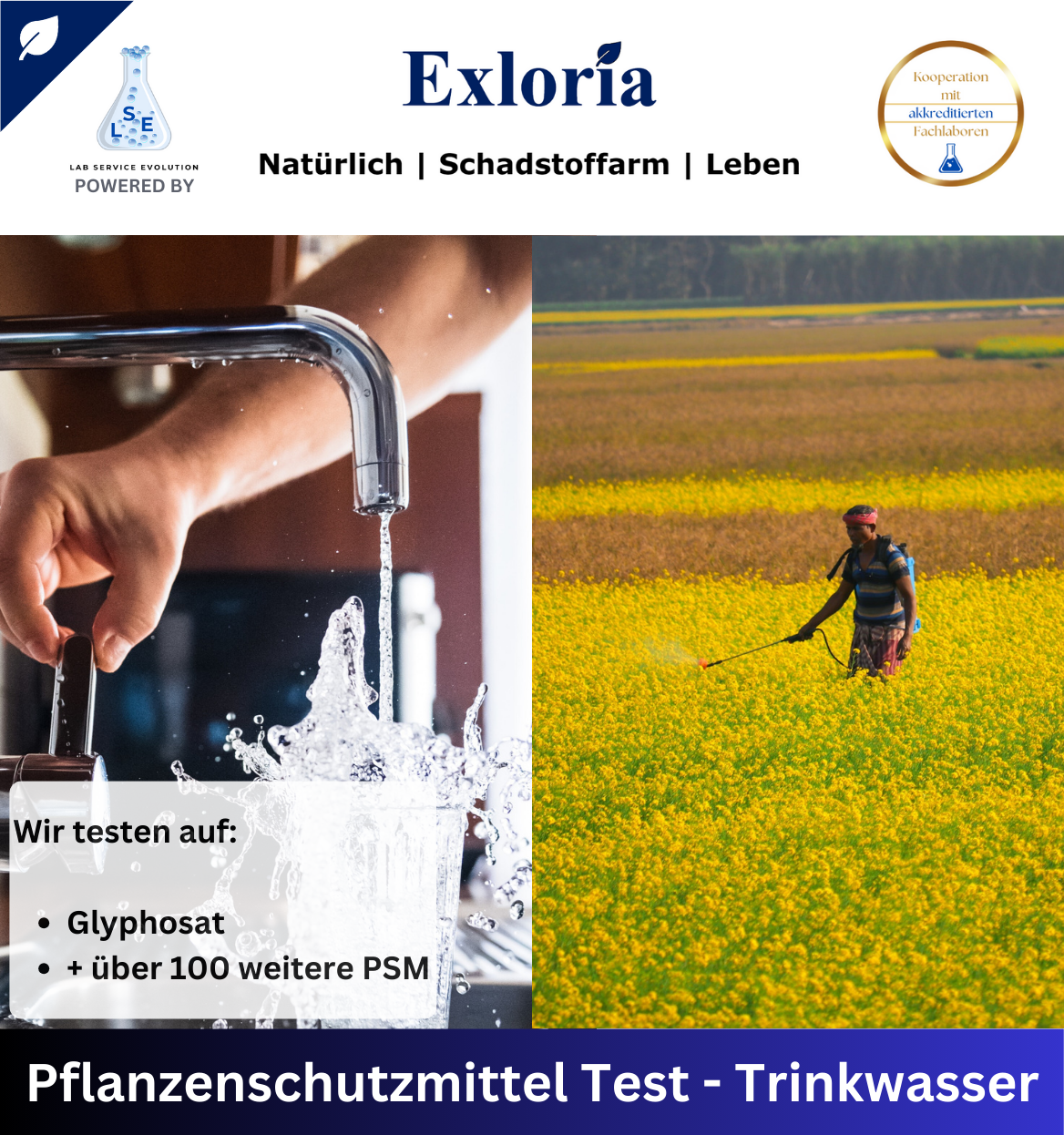 Pflanzenschutzmittel Test - Wasser