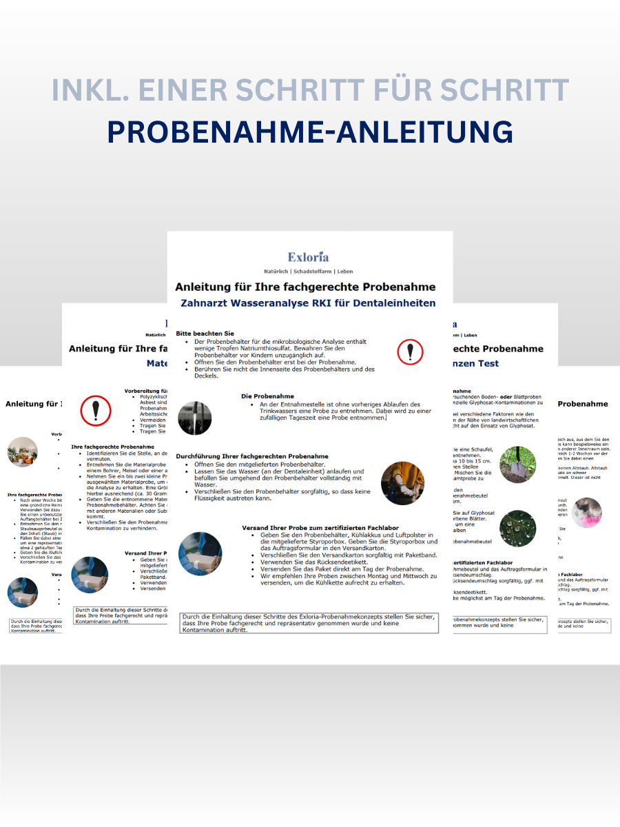 Zahnarzt Wasseranalyse RKI für Dentaleinheiten