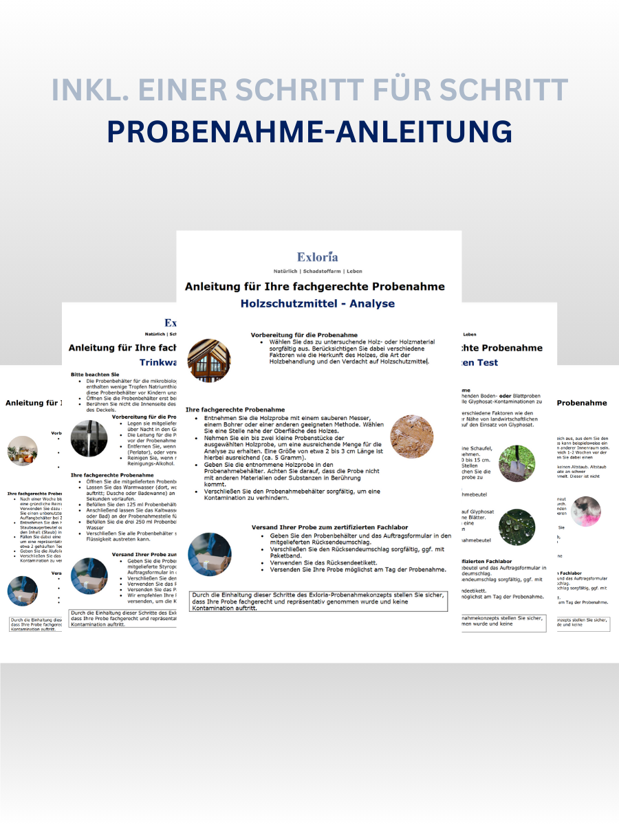 Holzschutzmittel Test - Holzproben