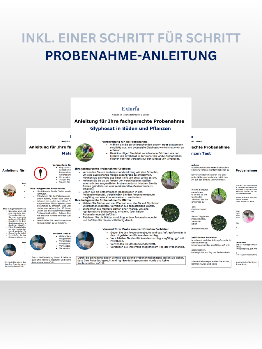 Glyphosat Test - Boden und Pflanzen