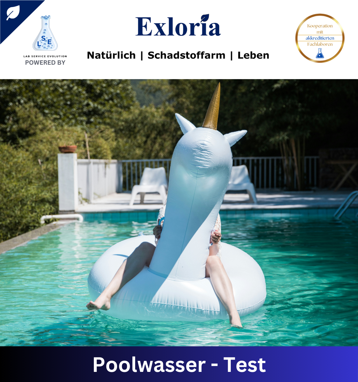 Poolwasser Test