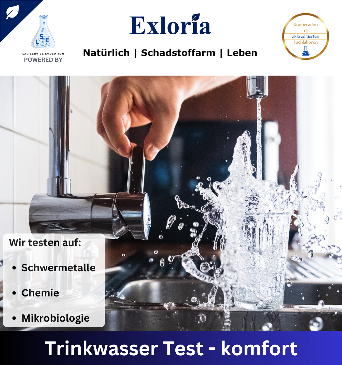 Trinkwasser Test - komfort