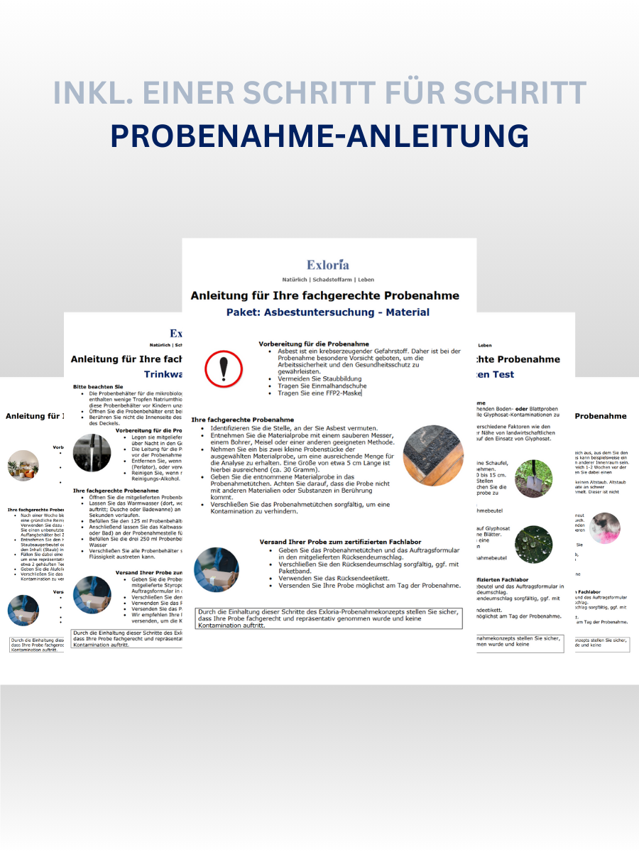 Asbest Test - Materialproben