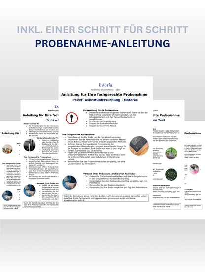 Asbest Test - Materialproben