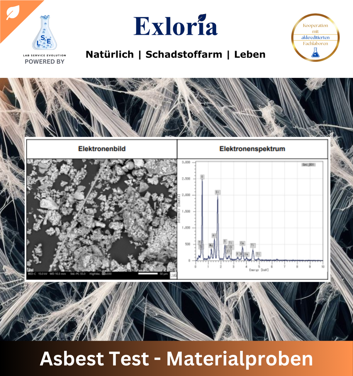 Asbest Test - Materialien