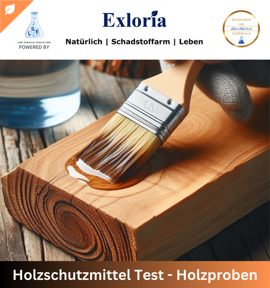 Holzschutzmittel Test - Holzproben