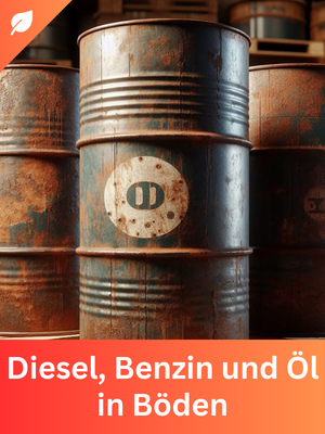 Diesel, Benzin und Öl Nachweis im Boden