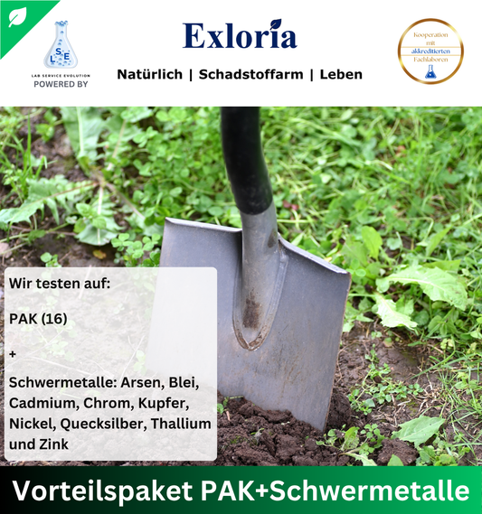 Vorteilspaket PAK + Schwermetalle (Boden/Garten)