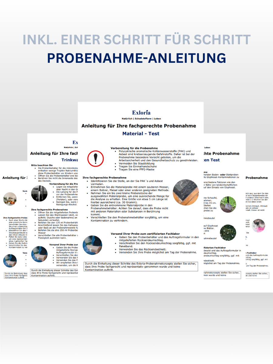 Diesel, Benzin und Öl Nachweis im Boden